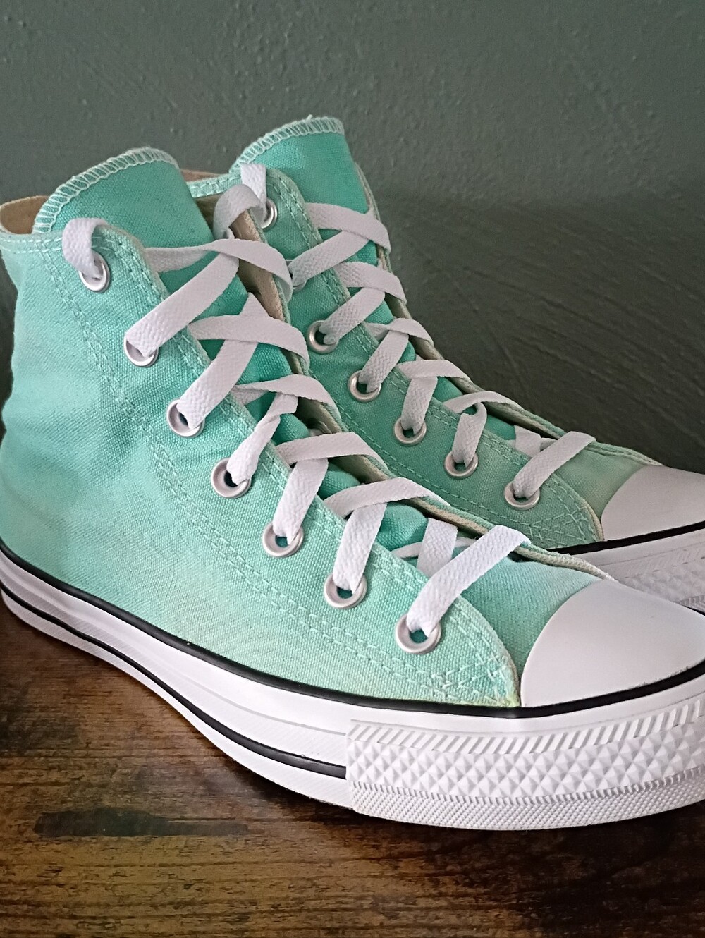 Converse All Star High Top Chucks Womens 7.5/Mens 5.5 Cyber Teal Unisex Sneakers